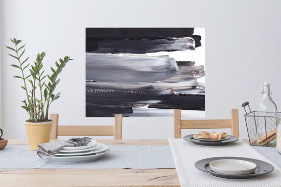 Stickers muraux - Film adhésif - Peinture - Zwart - Design - 80 x 60 cm - Film adhésif - Stickers muraux pour chambre d'enfant - Papier peint autocollant - Papier peint autocollant - Film adhésif