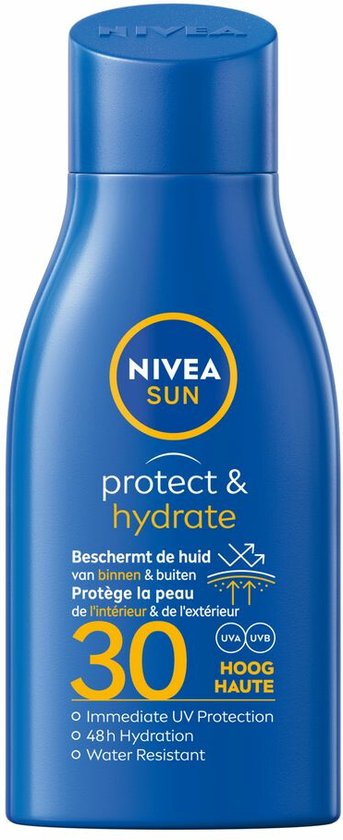 2x Nivea Sun Protect en Hydrate Hydraterende Zonnemelk SPF 30 30 ml |  bol.com