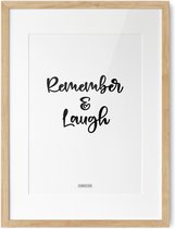 Fabrikten Poster Remember & Laugh A3