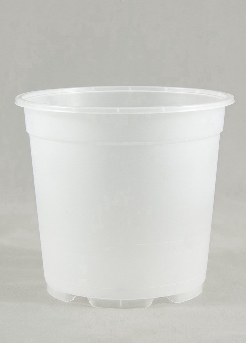 Ferrarium transparante orchideeënpotten 10 stuks van 15 cm breed en 13 cm hoog - pot voor orchidee - orchideeënpotten - orchidee kweken