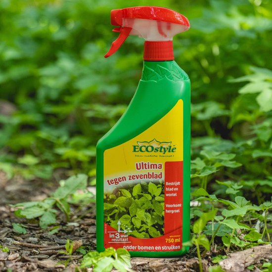 ECOstyle Ultima Zevenblad Spray Onkruidverdelger - Voor Lastig te Bestrijden Onkruid - Bestrijdt Blad & Wortel - Voorkomt Hergroei - Werkt Binnen 3 uur - 750 ML van Merkloos	 — afbeelding 2