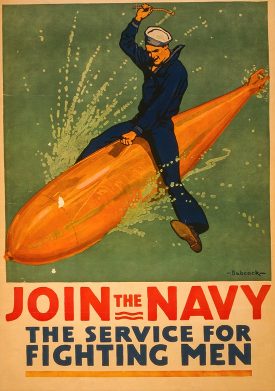 Posters Vintage - Navy - Amerika vintage - Vintage poster - Ouderwets - Interieur Design