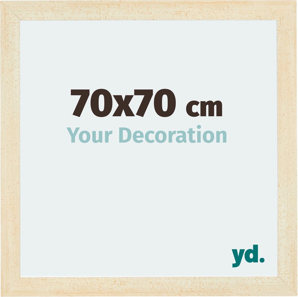 yd. Your Decoration - Fotolijst 70x70 cm - MDF - Zand Geveegd - Mura
