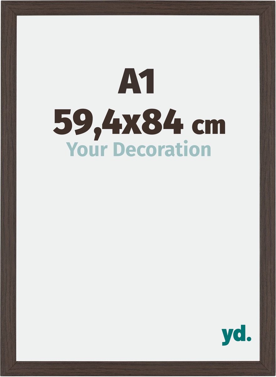 yd. Your Decoration - Fotolijst A1 59,4x84 cm - MDF - Eiken Donker - Mura