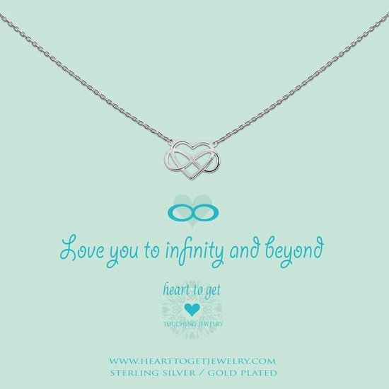 Heart to Get - Ketting met hanger - Zilver - Infinity