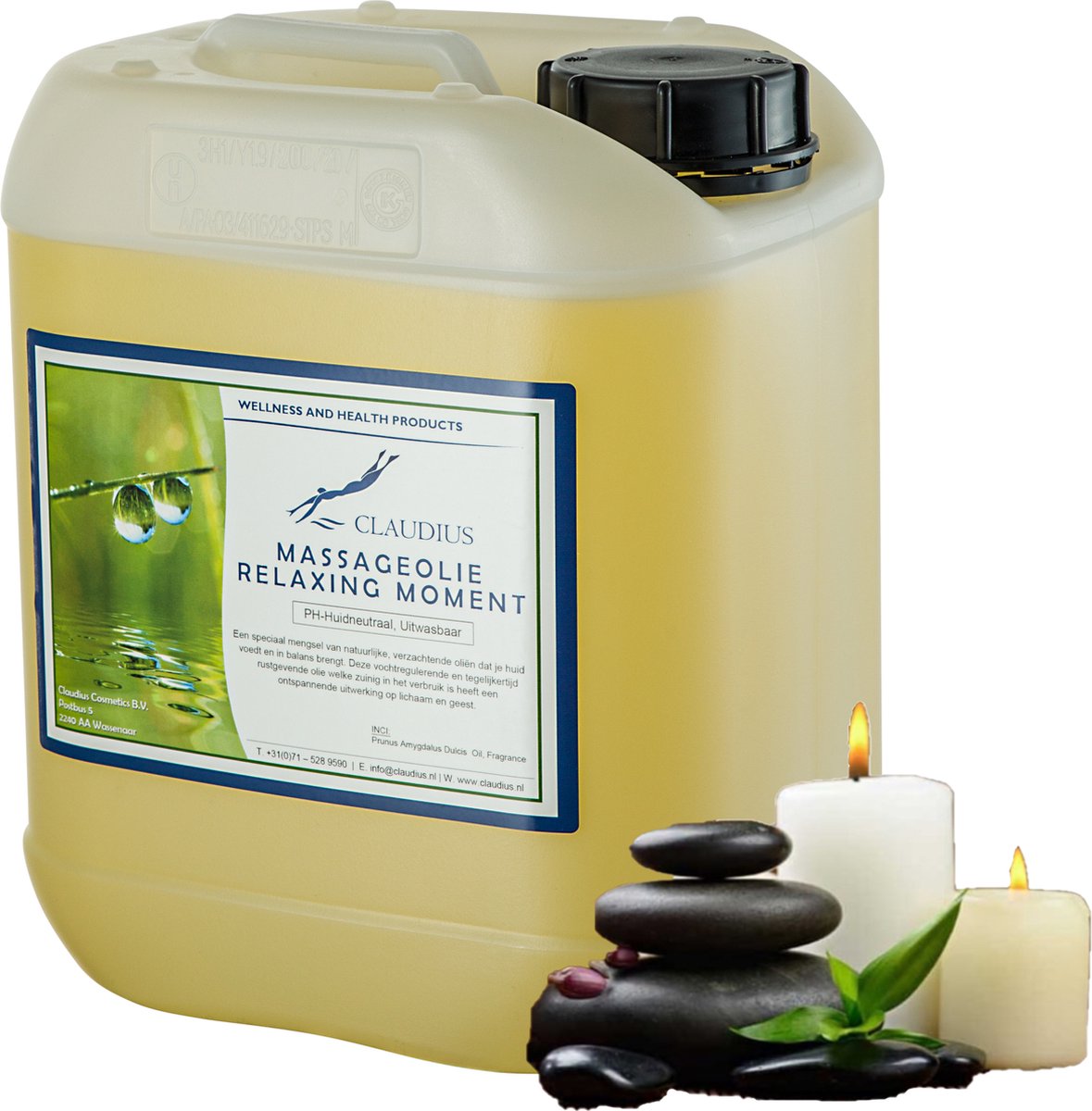 Goedkoopste Massageolie Relaxing Moment - 10 liter - 100 natuurlijk - biologisch en koud geperst