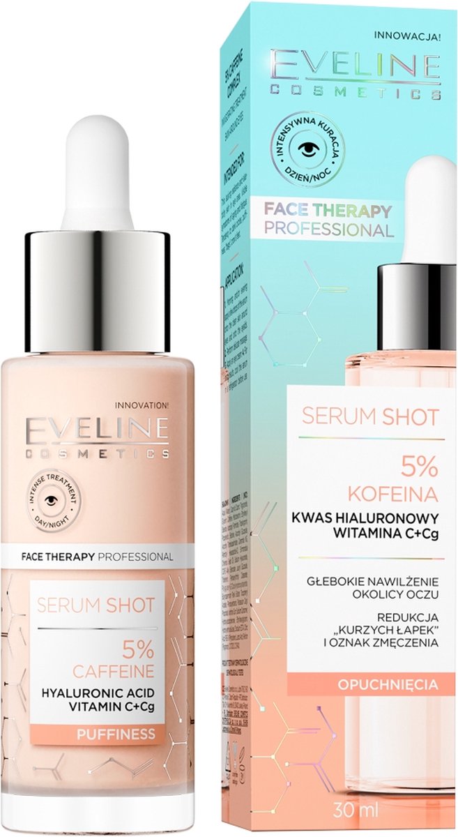 Eveline Cosmetics Serum Shot 5% Caffeïne Puffiness 30ml.