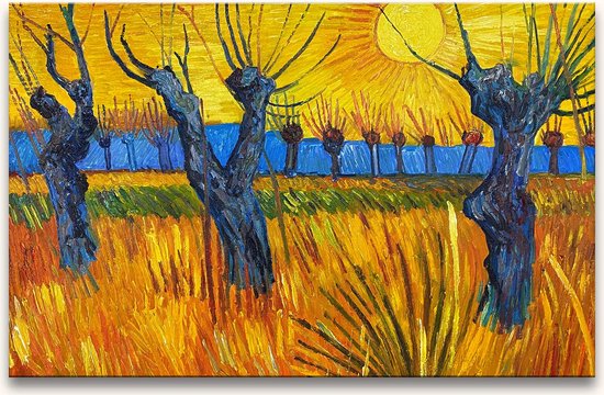 Peinture peinte à la main Huile sur toile - Pollard Willows par Vincent van Gogh