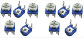 Weerstand regelbaar 1K Ohm RM-065 Trimpot Trimmer Potentiometer 10-stuks RM065-102