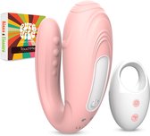 PureVibe® TouchMe Remote Vibrator - Duo Koppel Vibrators voor Vrouwen - Fluisterstil & Discreet Stimulator - Clitoris & G-spot Stimulator - Seksspeeltjes - Erotiek Sex Toys voor koppels - Roze