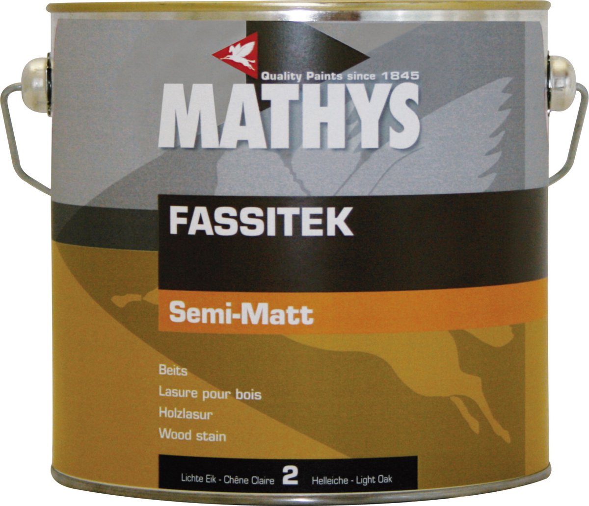 Mathys Fassitek Semi-Matt - 02 - Lichte Eik - 2,5 l - 15 m²/l