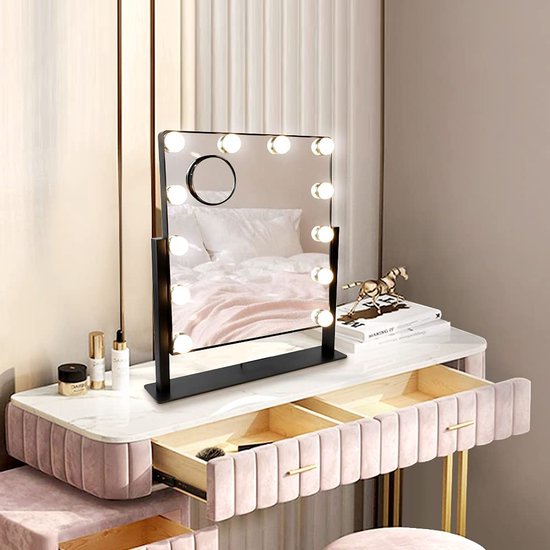 Miroir de maquillage de Luxe - Miroir de maquillage - Coiffeuse - Cadeau d' accessoires