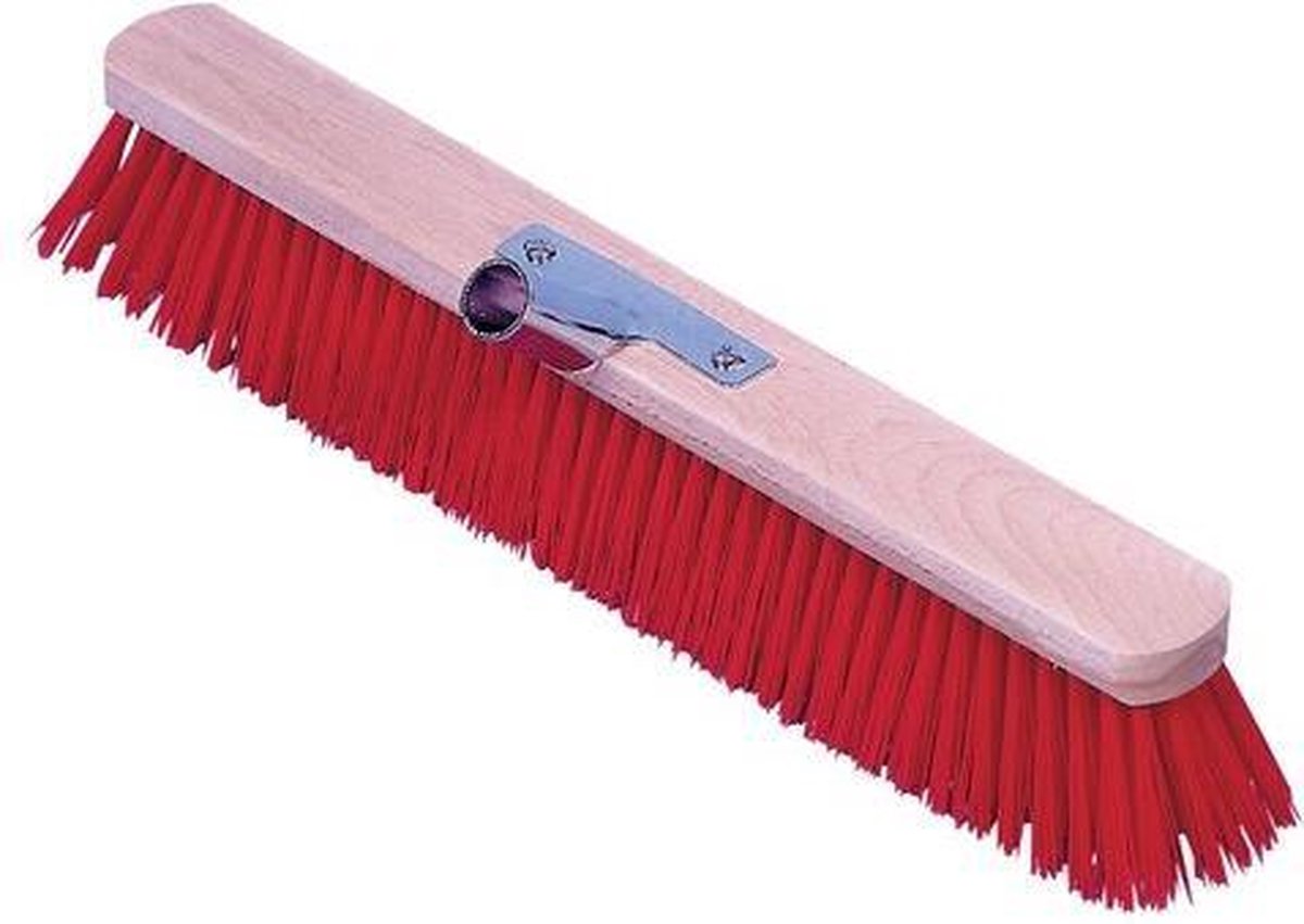 Goedkoopste Bezem Euro Stal - 50 cm - rood