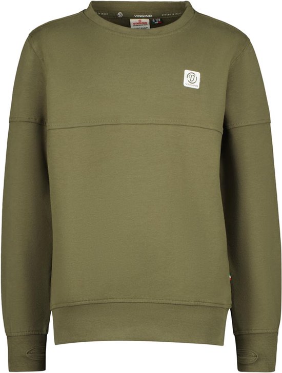 Vingino Jongens sweater - Groen - Maat 104 | bol