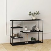 Bol.com Staand rek Isojoki open kast 120x35x875 cm zwart mat [en.casa] aanbieding