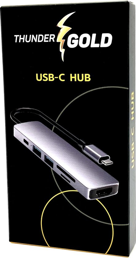 USB hub 3.0 - USB C hub HDMI - USB splitter - USB C HDMI hub - Aluminium