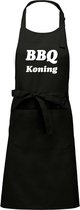 Mijncadeautje - Luxe schort - BBQ Koning - zwart