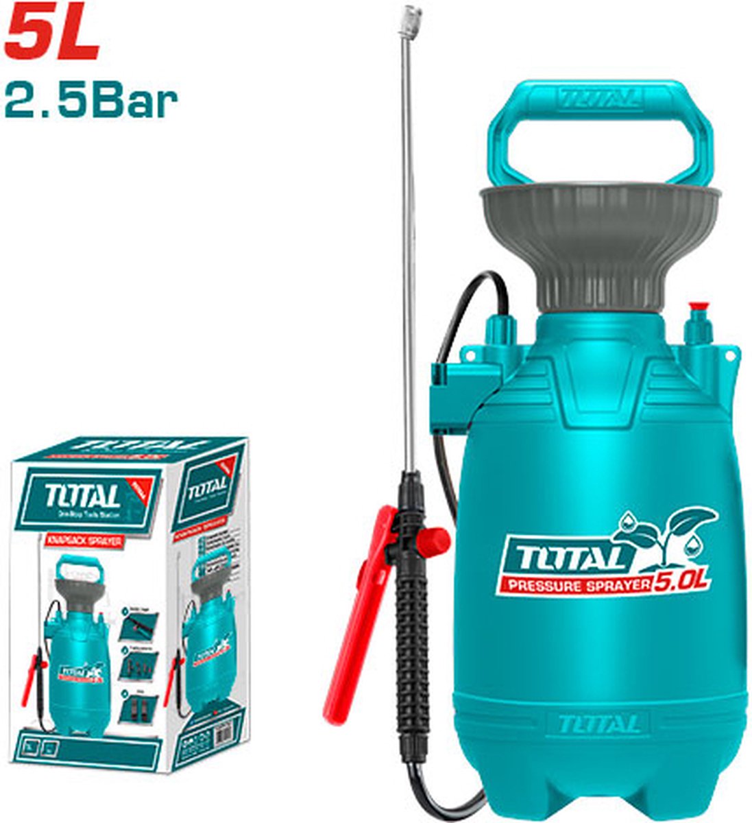 Total - Drukspuit - 5L - 2,5 bar