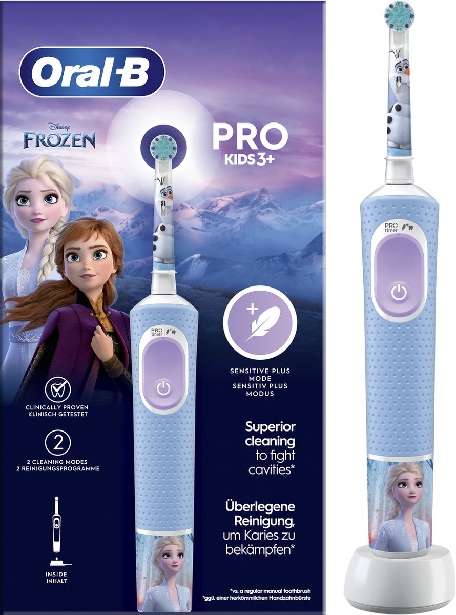 Oral-B Pro Kids Elektrische Tandenborstel - Frozen Editie - Voor Kinderen Vanaf 3 Jaar - Oral B