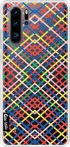 Casetastic Huawei P30 Pro Hoesje - Softcover Hoesje met Design - Weave Pattern Print