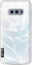 Casetastic Samsung Galaxy S10e Hoesje - Softcover Hoesje met Design - Wavy Outlines Print