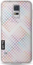 Casetastic Samsung Galaxy S5 / Galaxy S5 Plus / Galaxy S5 Neo Hoesje - Softcover Hoesje met Design - Rainbow Squares Print