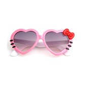 RANO - Lunettes de soleil chapeaux Kinder rose - UV400 - lunettes de soleil enfant - lunettes de soleil bébé - fille / filles / coeur / coeur