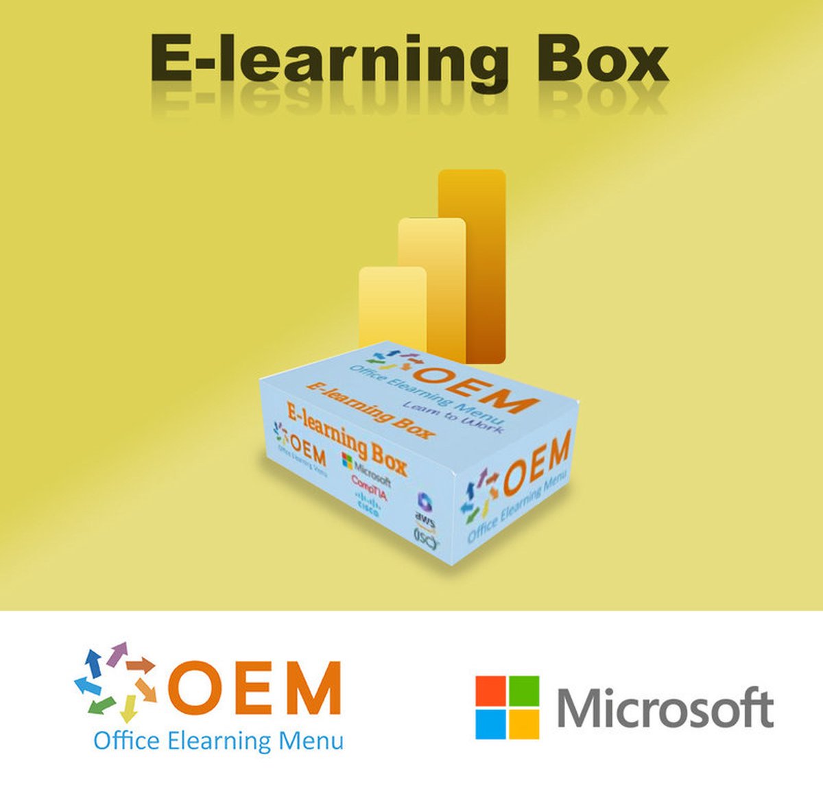 Microsoft Power BI E-Learning Training Cursus Box - OEM Office ELearning Menu