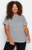 Trendyol TBBSS23BF00018 Volwassenen Vrouwen - Zwart en wit - 3XL