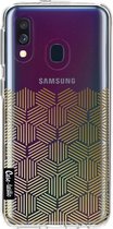 Casetastic Softcover Samsung Galaxy A40 (2019) - Golden Hexagons