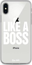 Casetastic Apple iPhone X / iPhone XS Hoesje - Softcover Hoesje met Design - Like a Boss Print