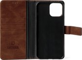 Gianni - Telefoonhoesjes - Bookcase wallet - Magnetisch - Iphone 13 pro max – Rood – Uitklapbaar