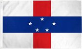 VlagDirect - Antilliaanse vlag - Nederlandse Antillen vlag - 90 x 150 cm.
