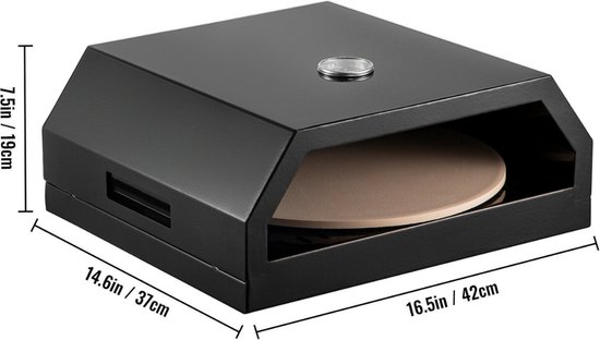 Bolture Pizza Oven Buiten - Houtgestookte Pizza Oven Tot 230ºC - Pizzasteen - RVS - Inclusief Pizzaspatel van bolture — afbeelding 5