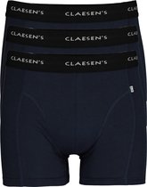 Claesen's Basics boxers (3-pack) - heren boxers lang - blauw - Maat: L