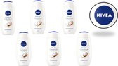 Nivea Caring Shower Cream - Coconut & Jojoba Oil - Voordeelverpakking 6 x 250 ml