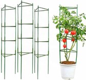Hilvard - Plantensteun - 3 stuks - Klimplantenrek - Tomatenspiraal - Bindmaterialen - Plantenstok - Kamerplant - Buitenplant - 120 cm