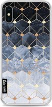 Casetastic Softcover Apple iPhone X - Blue Hexagon Diamonds