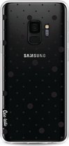 Casetastic Softcover Samsung Galaxy S9 - Pin Points Polka Black Transparent