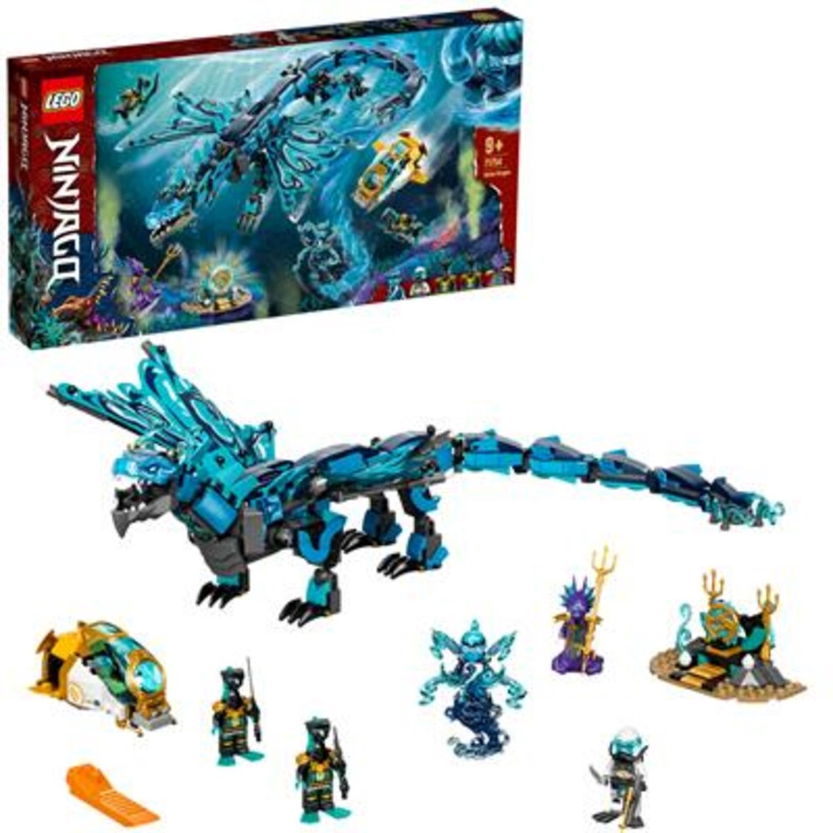 LEGO 71753 NINJAGO L'attaque du dragon de feu avec Mini Figurines Kai, Zane  et Nya - Jouet Enfant 8 ans