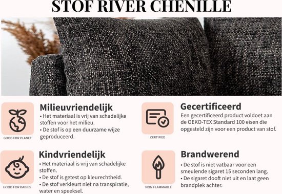 Bronx71® Hocker Denver tissu chenille rose