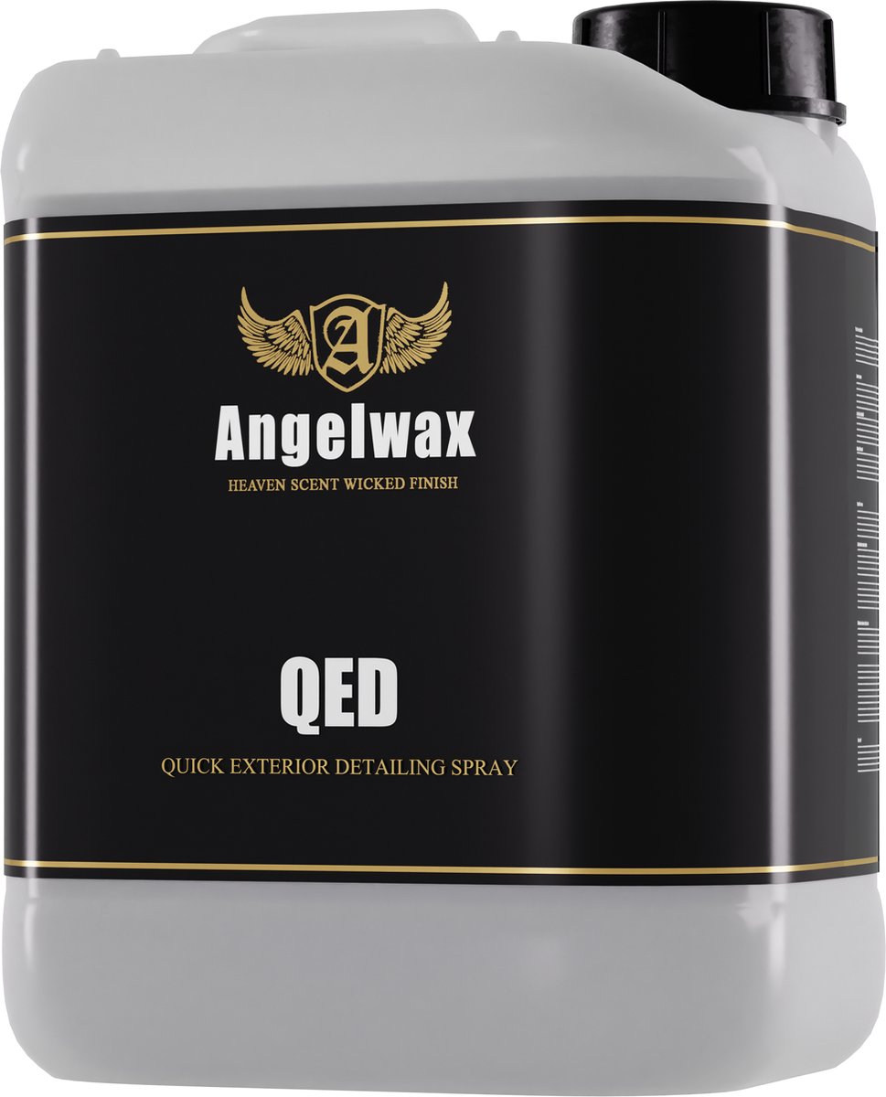 Angelwax QED Exterior Detailspray 5L - unieke formule voegt een extra beschermende laag bovenop uw bestaande wax of coating om zo het glanzende en beschermende resultaat van uw auto te versterken
