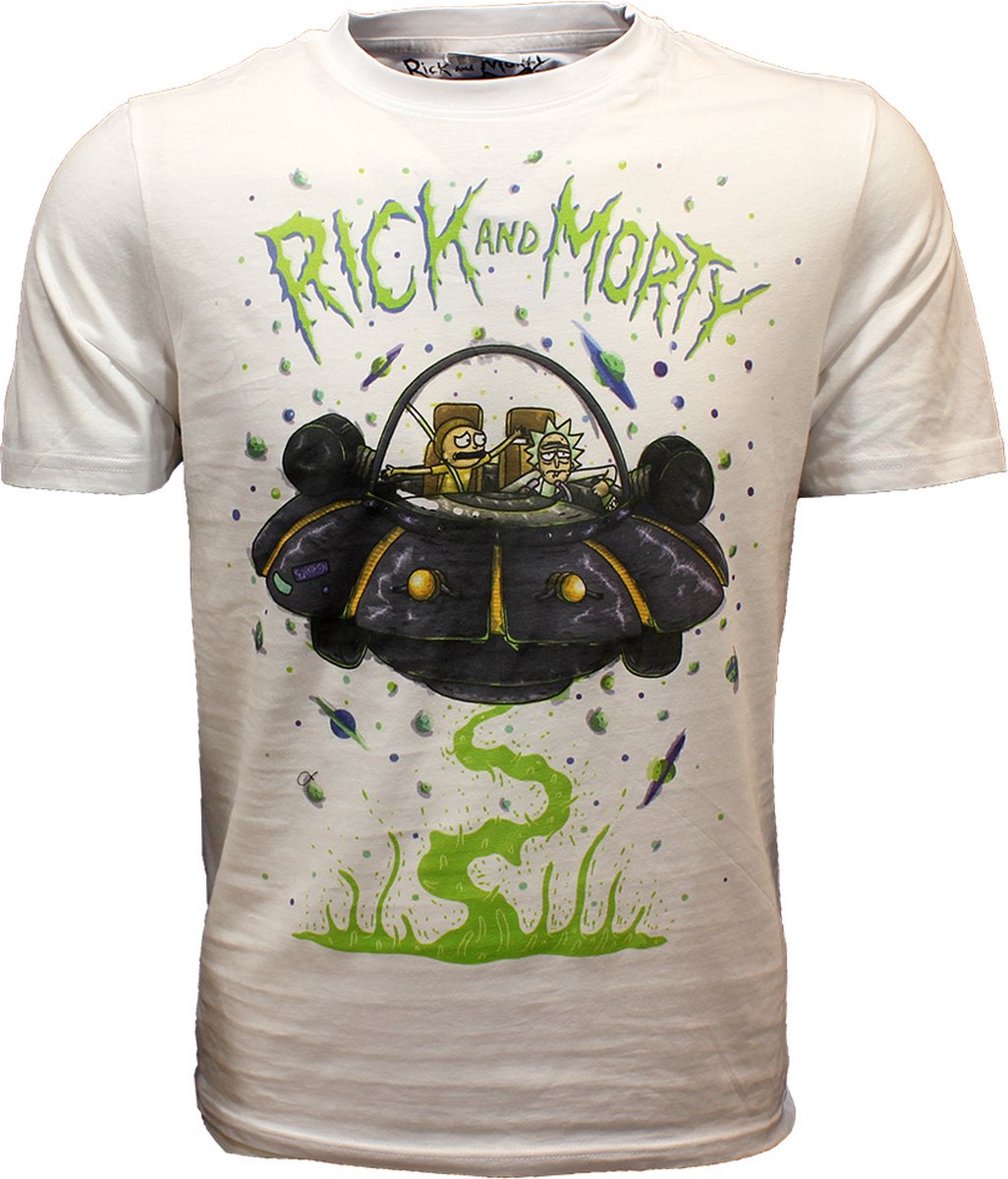 Rick and Morty Flying Saucer Adventure T-Shirt - Officiële Merchandise - M