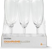 Blokker Champagneglazen - 16 cl - Set van 6