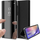 Hoesje geschikt voor Samsung Galaxy A54 - Book Case Spiegel Zwart