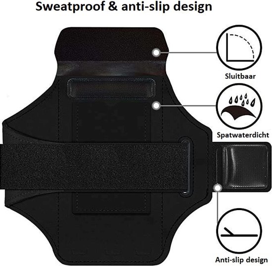 Brassard Téléphone Sport Spigen – Étanché, Ultra Léger, 2 Poches, Velcro Réglable, Compatible 6,9"