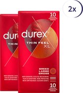 Durex Préservatifsf Thin Feel XL 10pcs x 2