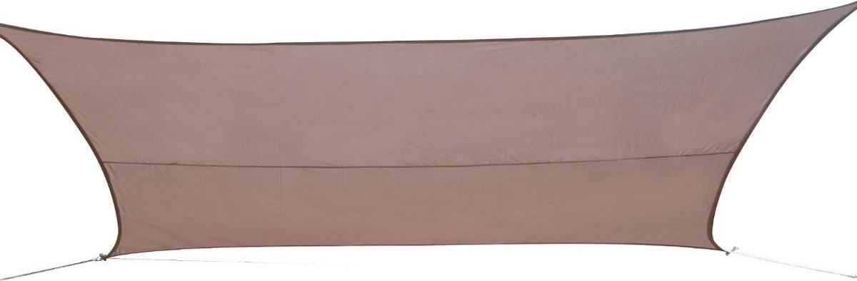 Hesperide schaduwdoek curacao - taupe - 300 x 400 cm - rechthoek - waterafstotend - zonwering