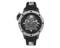 Philipp Plein Plein Rich PWUAA0523 Horloge - Siliconen - Zwart - Ø 46 mm