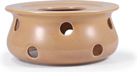 GES-Chauffe-théière En Céramique Avec Support De Bougie Chauffe-théière